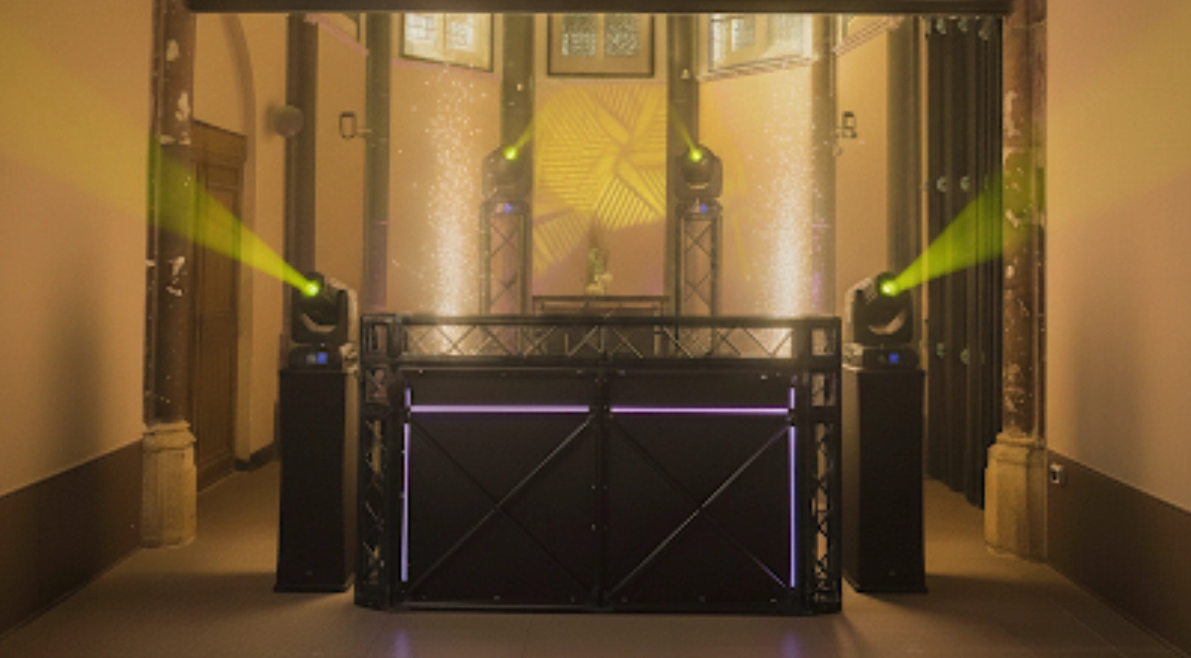 DJ SHow with booth lights